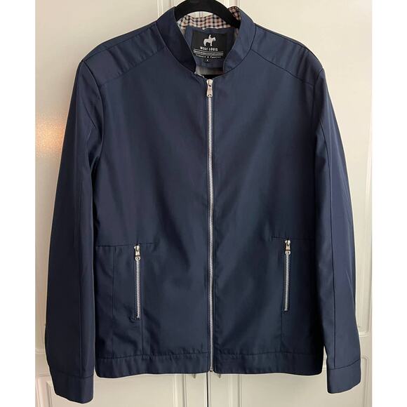 NWOT West Louis Business-Man Lightweight Jacket in Navy Blue Size L - Picture 1 of 8